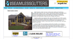 Desktop Screenshot of maltaseamlessgutters.com