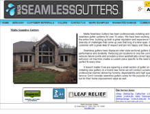 Tablet Screenshot of maltaseamlessgutters.com